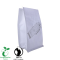 OEM Plastic Zip Lock Block Bottom Corn Starch Bag