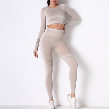 Lång ärm Activewear yogaset