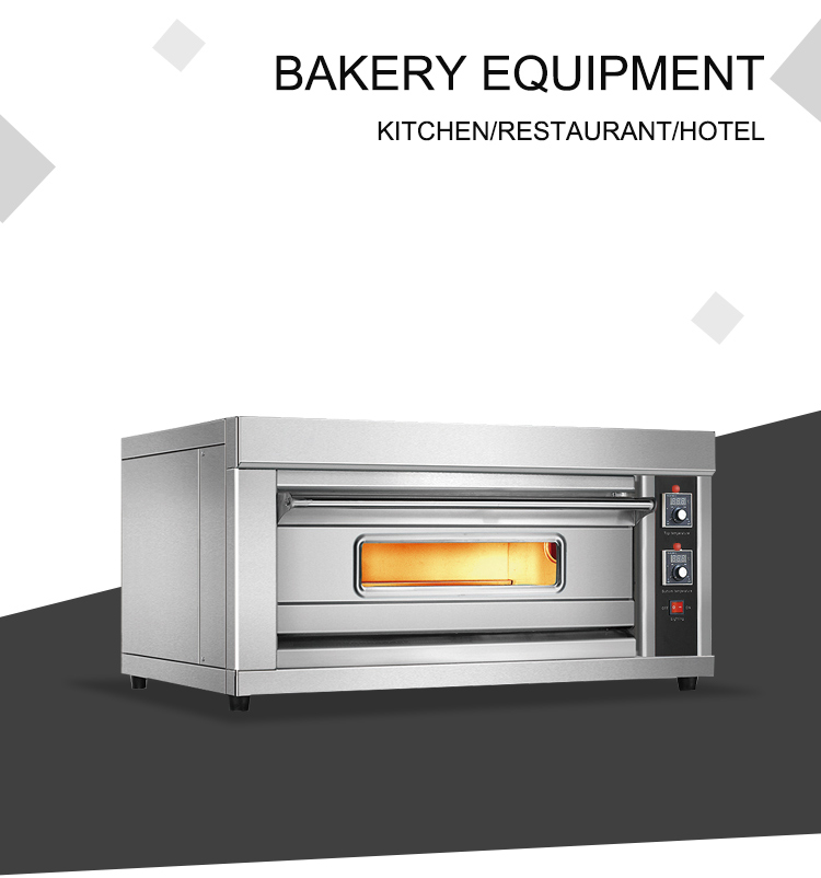 Commercial Kitchen Equipment Digital Time Control 1 Layer Tabletop Electric Pizza Oven