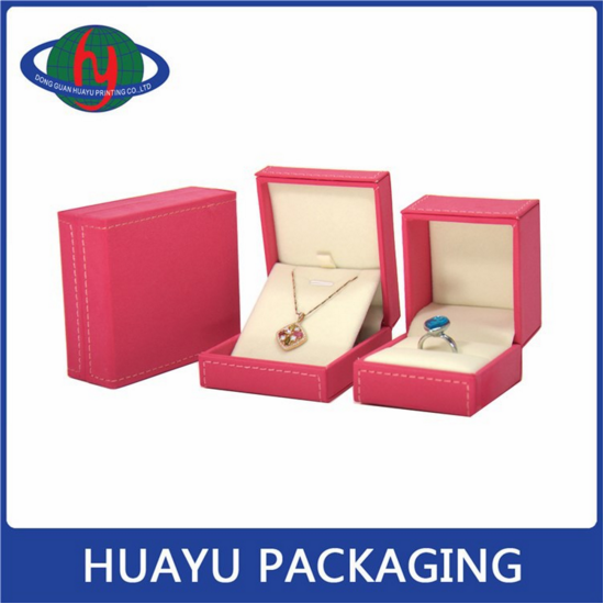 Wedding Custom Plastic PU Leather Pendant Box