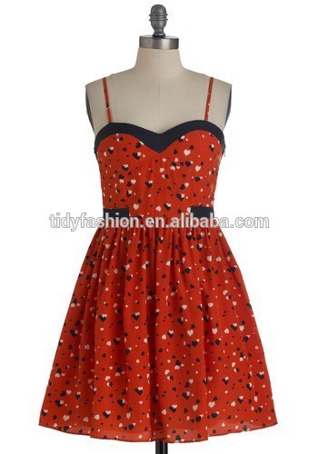 40's Ladies Pin up Red Vintage Retro Style Dress