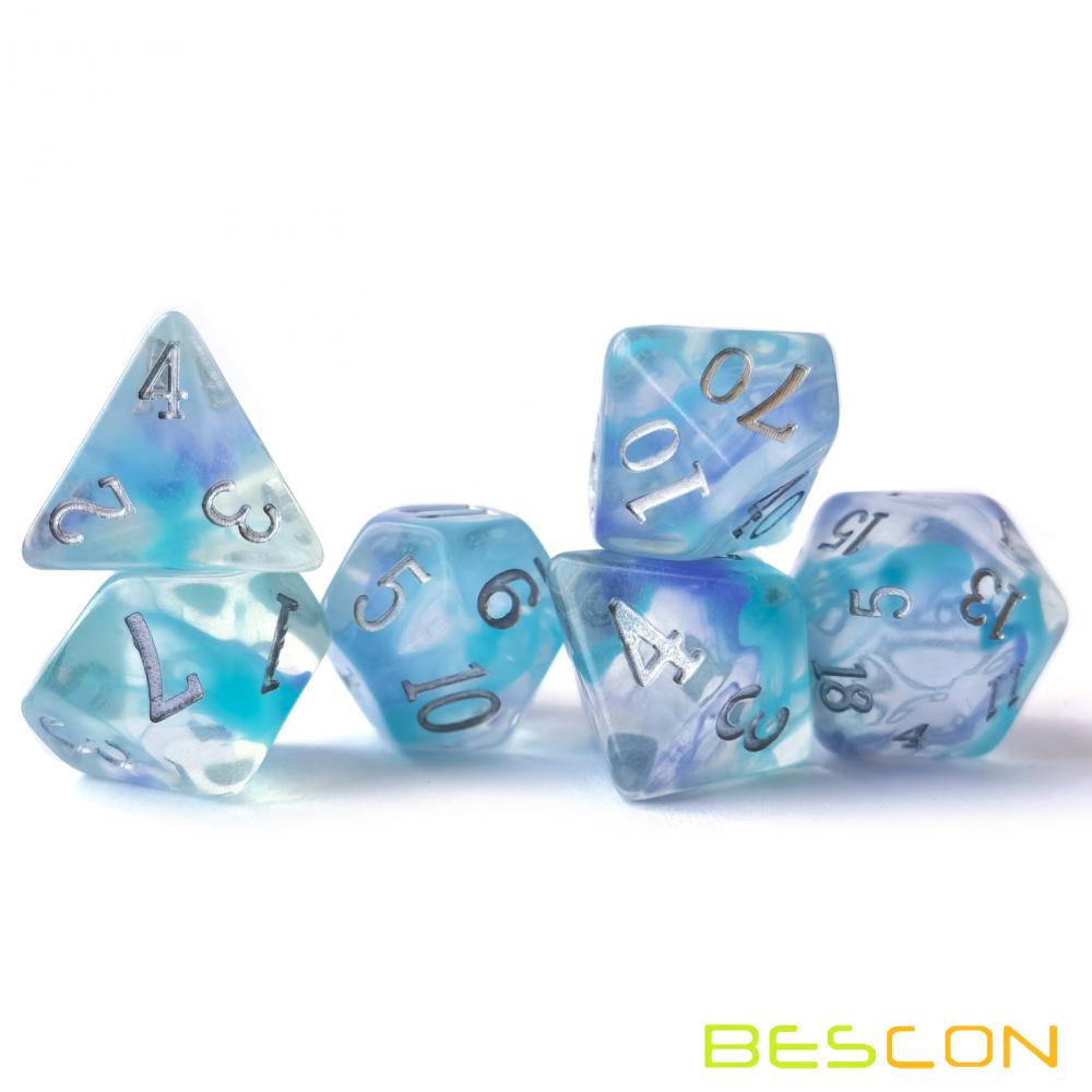 Nebulus Dice RPG Rollenspiele Spiel -Würfel -Set, Nebula gemischte polyedrische DND -Würfel für RPG MTG Tischspiel Würfel