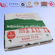Anhui factory paper pizza box corrugated E flute pizza box