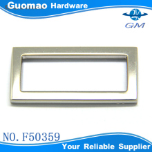 nickle metal square ring for bag strap