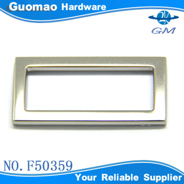 nickle metal square ring for bag strap