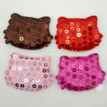 Padded Felt Bears Sequin Appliques