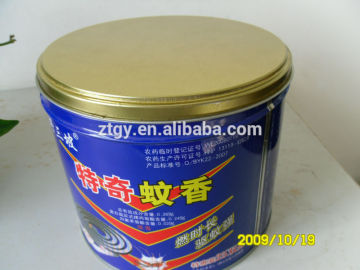 mosquito-repellent incense cylinder box matel can tin box