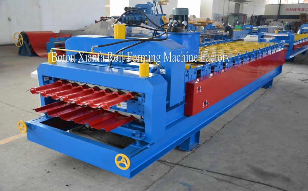 Color Metal Sheet Roof double roll forming machine