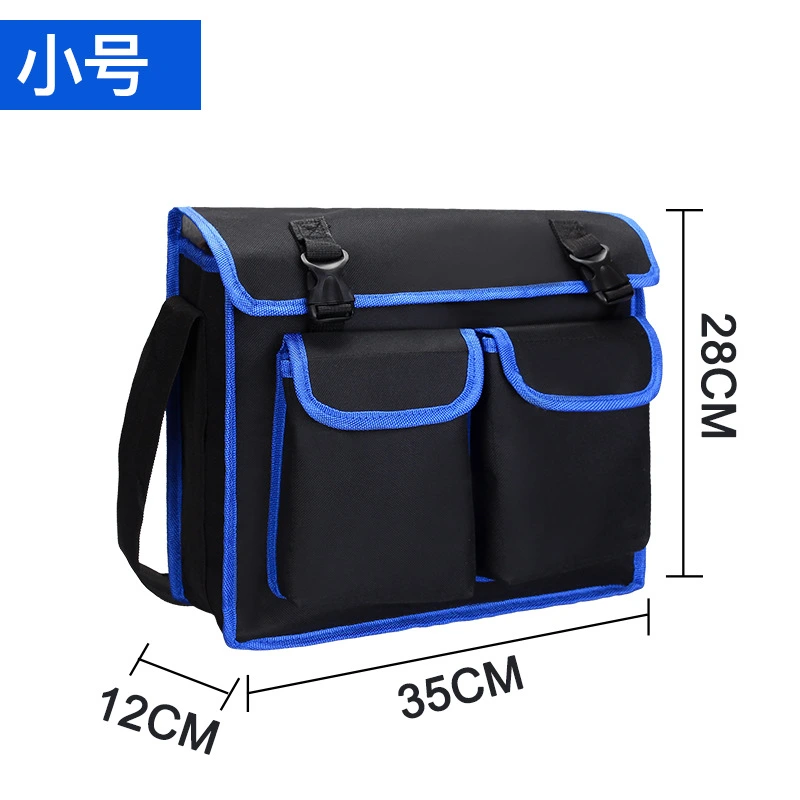 Multifunctional Electrician Repair One-Shoulder Messenger Oxford Cloth Tool Bag Canvas Thickened Tool Bag