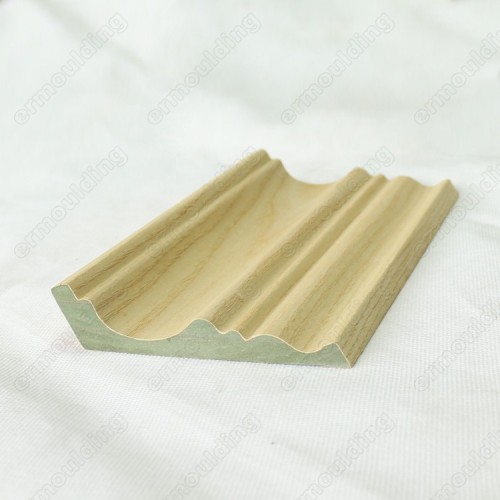 Waterproof mdf white ash veneer skirting board