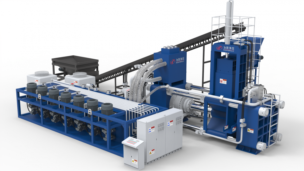 Horizontale staalsnippers Metal Recycling Briketteren Machine