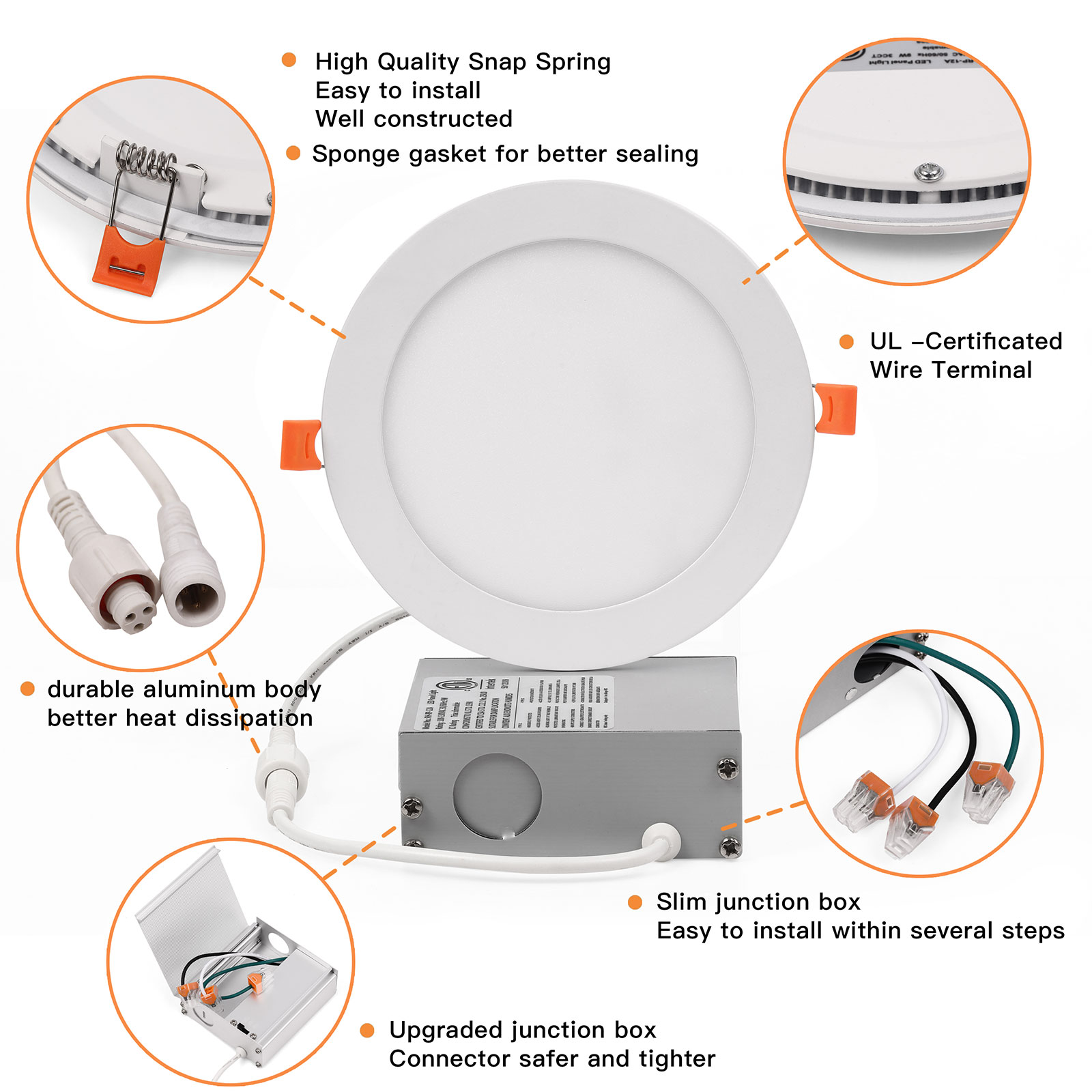 Flush Mounted Round Downlight