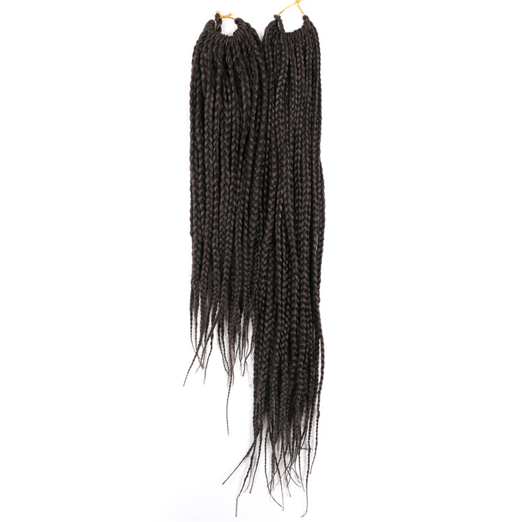 Medium Crochet Box Braids 3X Prelooped Synthetic Hair 14inch 18inch Protective Style Quick Easy Crochet 22 Strands per Pack