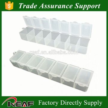 Plastic portable weekly medicine case/plastic storage box medicine