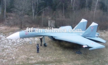 Inflatable fighter/Simulation model of air jets/inflatable plane
