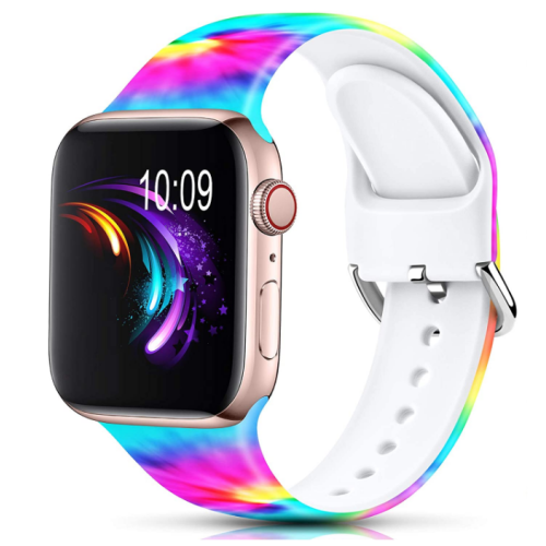 Siliconen bedrukte fadeless patroon Apple horlogeband band