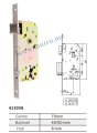 Espanha duplo parafuso 70mm buraco mortise fechadura da porta