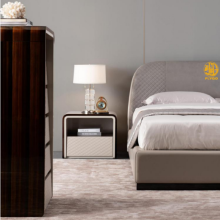 Modern Luxury Bedside Table with Drawer Storage