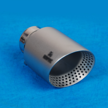 101mm Matte Silver Gray Stainless Steel Exhaust Tip