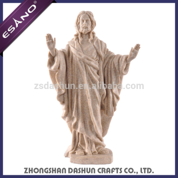 Outdoor life-size white marble jesus christ statue