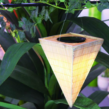Solar Bamboo Lantern-Cone, Solar Light