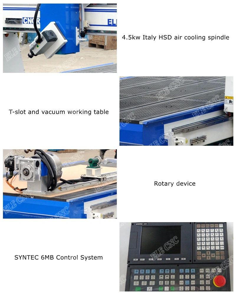 1530 4 Axis CNC Router Machine for Furniture Working