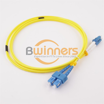SC UPC - LC UPC SM DX 3.0mm Patch Cord Fiber Optic Cable