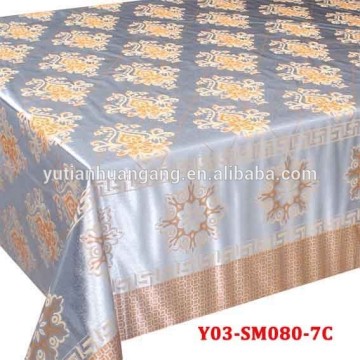 plastic embossing flower table cloths