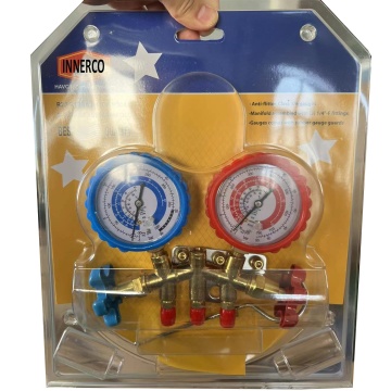 AC HVAC Diagnostic Testing Charging Manifold Gauge Meter Kit with Hose
