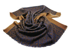 Fantasitc Pattern Printed Pure Wool Shawl Stock