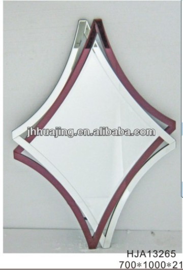 Hanging Colourful 3D Islamic Large Rhombus Wall Mirror Wall Decoration