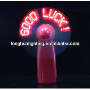 led messages programmable mini fan