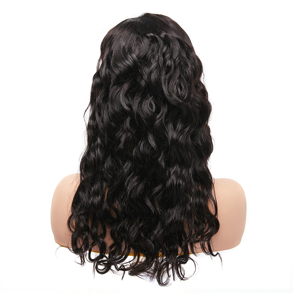 Wholesale Pre Plucked Hairline Human Hair 4*4 Transparent Natural Wave Lace Closure Wig