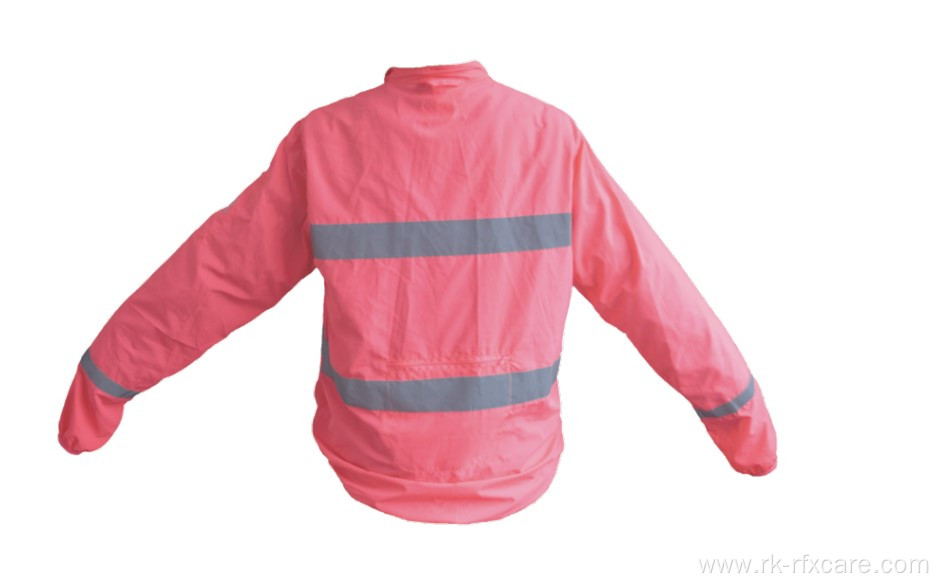 Female Road Runner Jacket With Reflective Strips