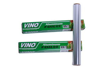 Disposable household aluminium foil