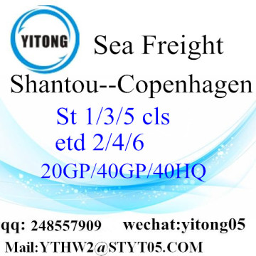 International shipping service from Shantou to Copenhagen