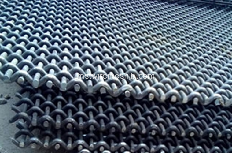 Mesh Wire Crimped Untuk Industri Arang Batu dan Perlombongan