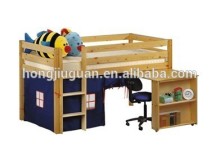mid/high sleeper bed,student cabin bed with desk,student loft bed,kid's bed with desk/table,