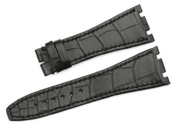 AP01 Genuine alligator leather Watch Band For AP RO - Black