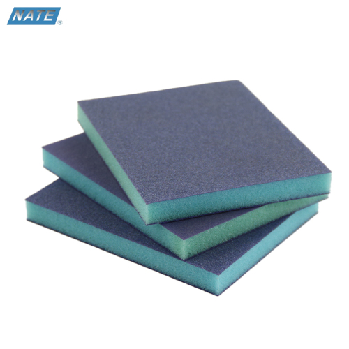 Blue Zirconium Corundum Abrasive Sponge Pads For Furniture