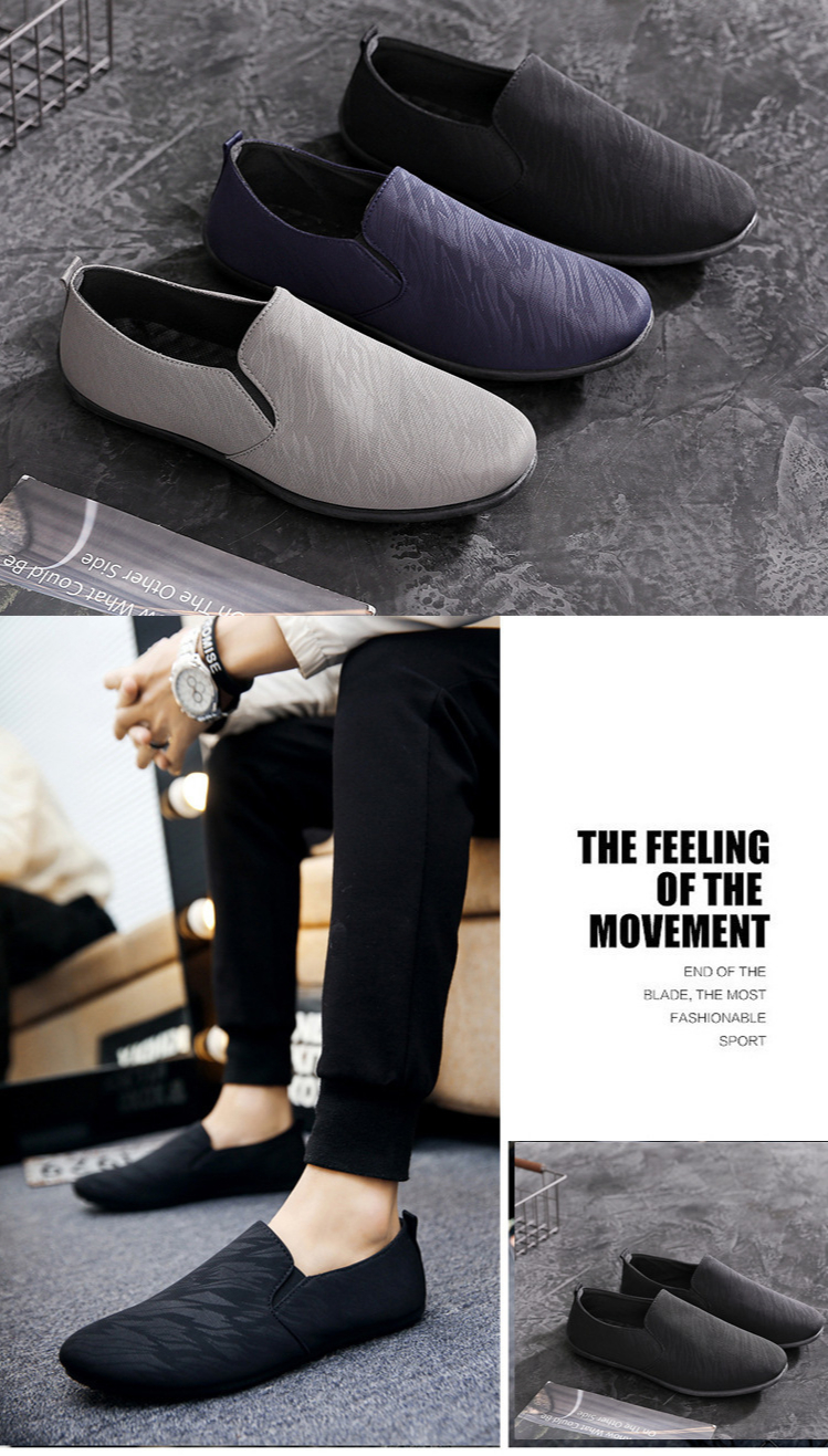 Supplier Fashion Casual New Style for Men Low Price EVA OEM Business Peas Shoes Lazy Shoes Trend a foot British Style