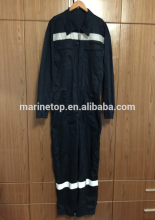 Marine Labour Cotton Fastner Type Coverall Reflective Tape Safety Coverall, Boiler Suit