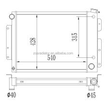 3 Row Aluminum Radiator for Chevrolet Camaro/Pontiac Firebird 1967-1969