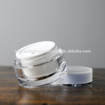 Cylinderical Hotsales Acrylic Plastic Container with Lid Screw Lid