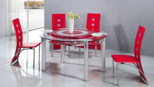 glass pull-out table/folding table/extension table