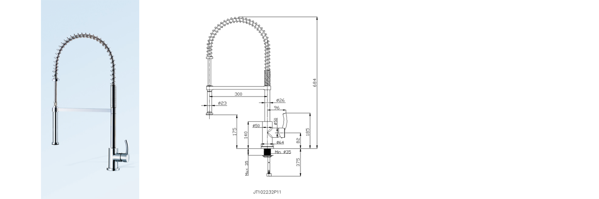 spring kitchen tap