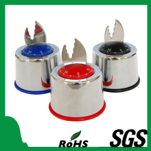 Cute Design Stainless Steel Sound Mechanical Lap Kitchen Timer