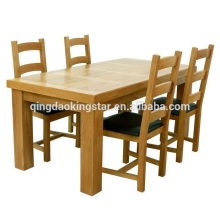 modern oak wooden dining table