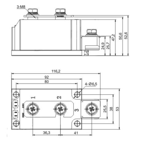 162A Dual Thyristor Modules