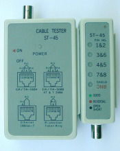 Token Ring and Modular Cable ST-45 Cable Tester